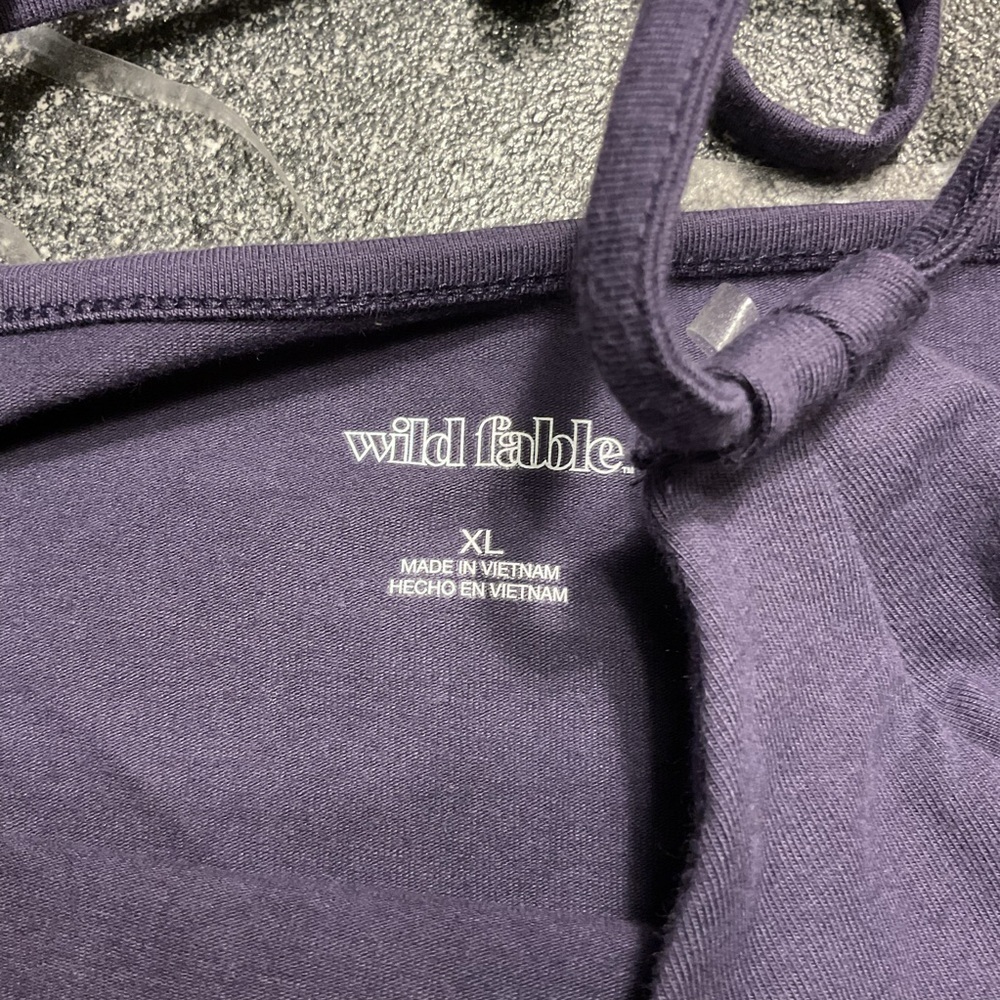 NWT Wild Fable Graphite Purple Halter Top XL - Picture 6 of 6